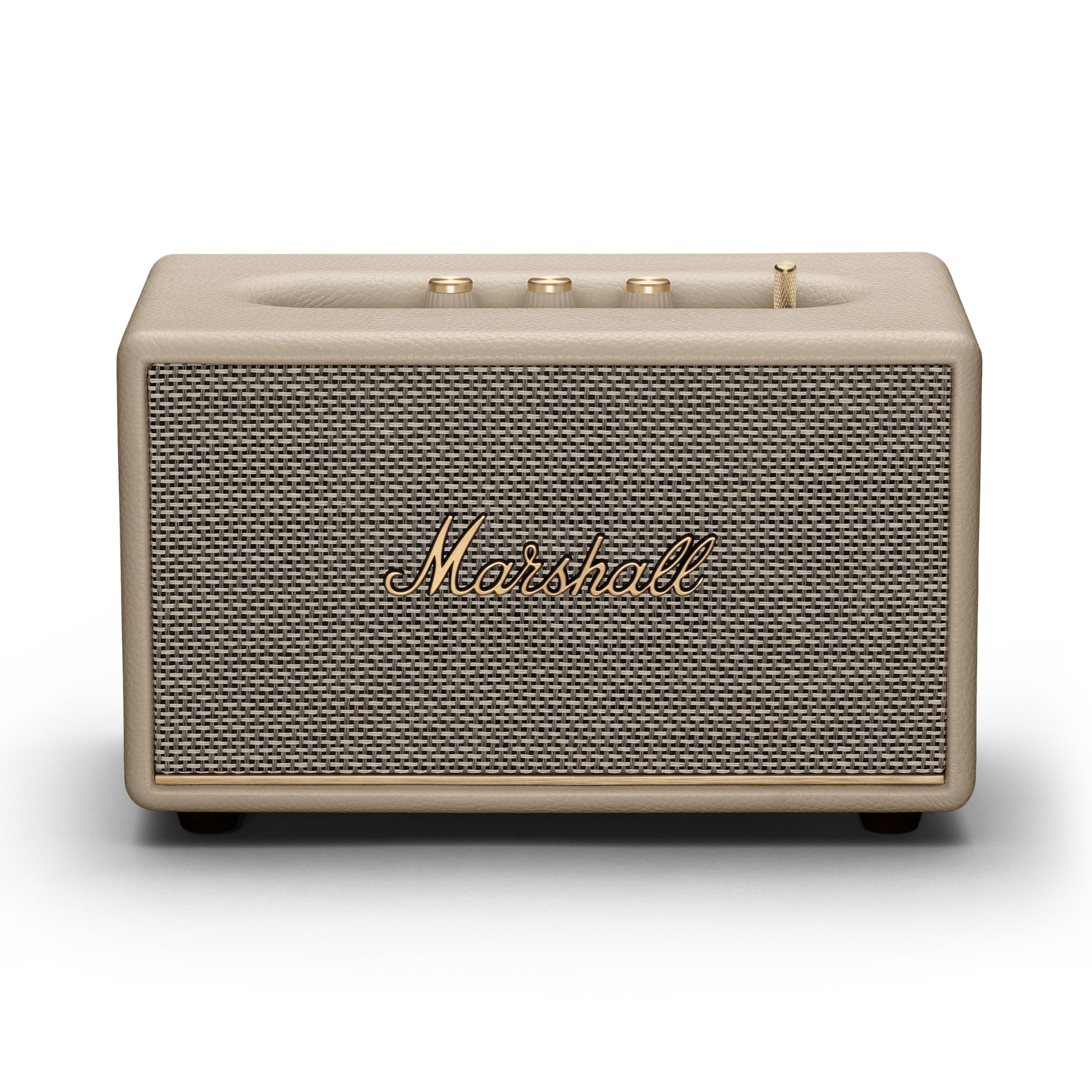Marshall Acton III Bluetooth Home Speaker - Cream | Loud Stereo Sound with Bass 