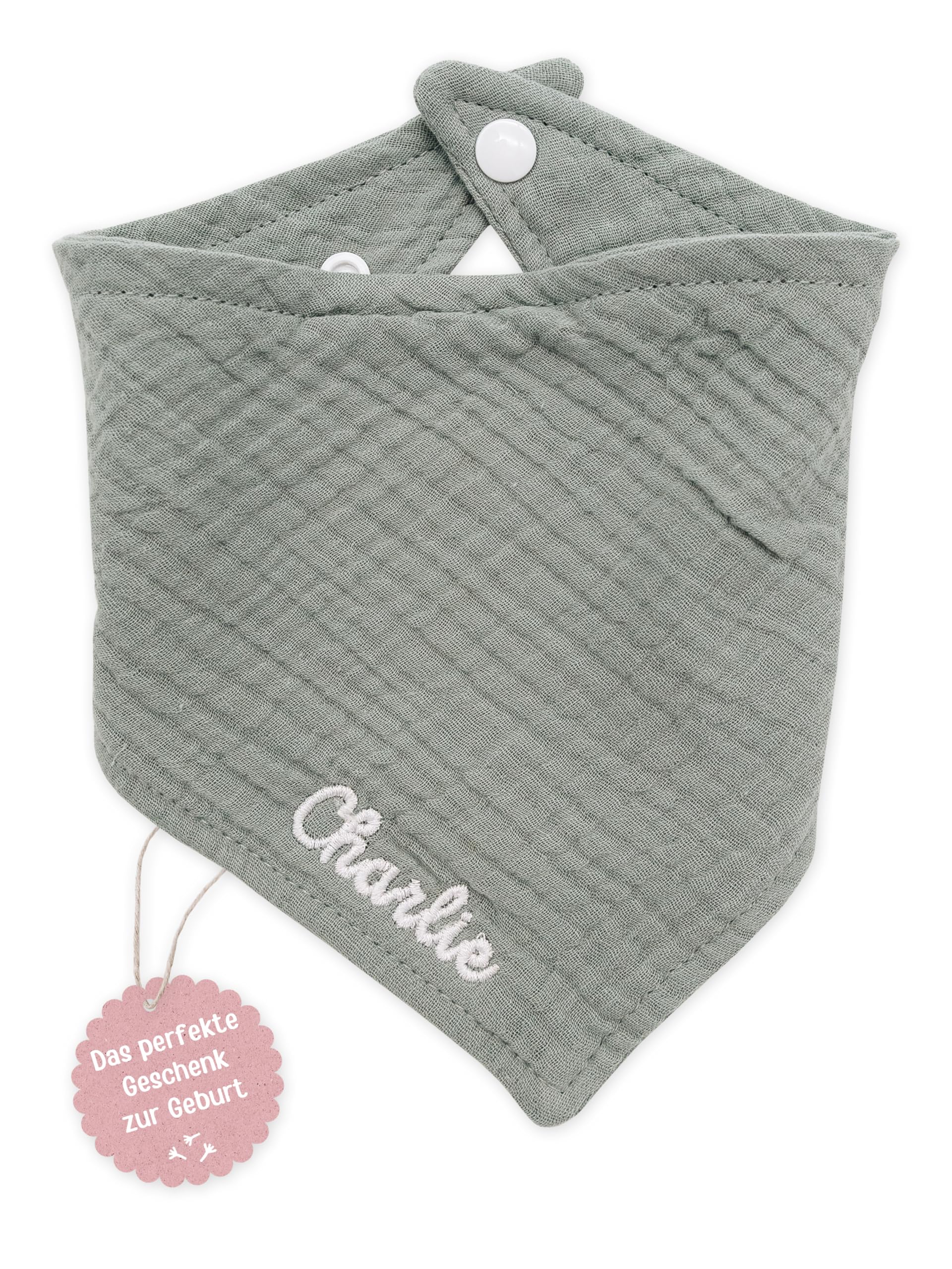 wunderwunsch Baby Neckerchief, Baby Gift, Birth Gift, Triangular Scarf Children,