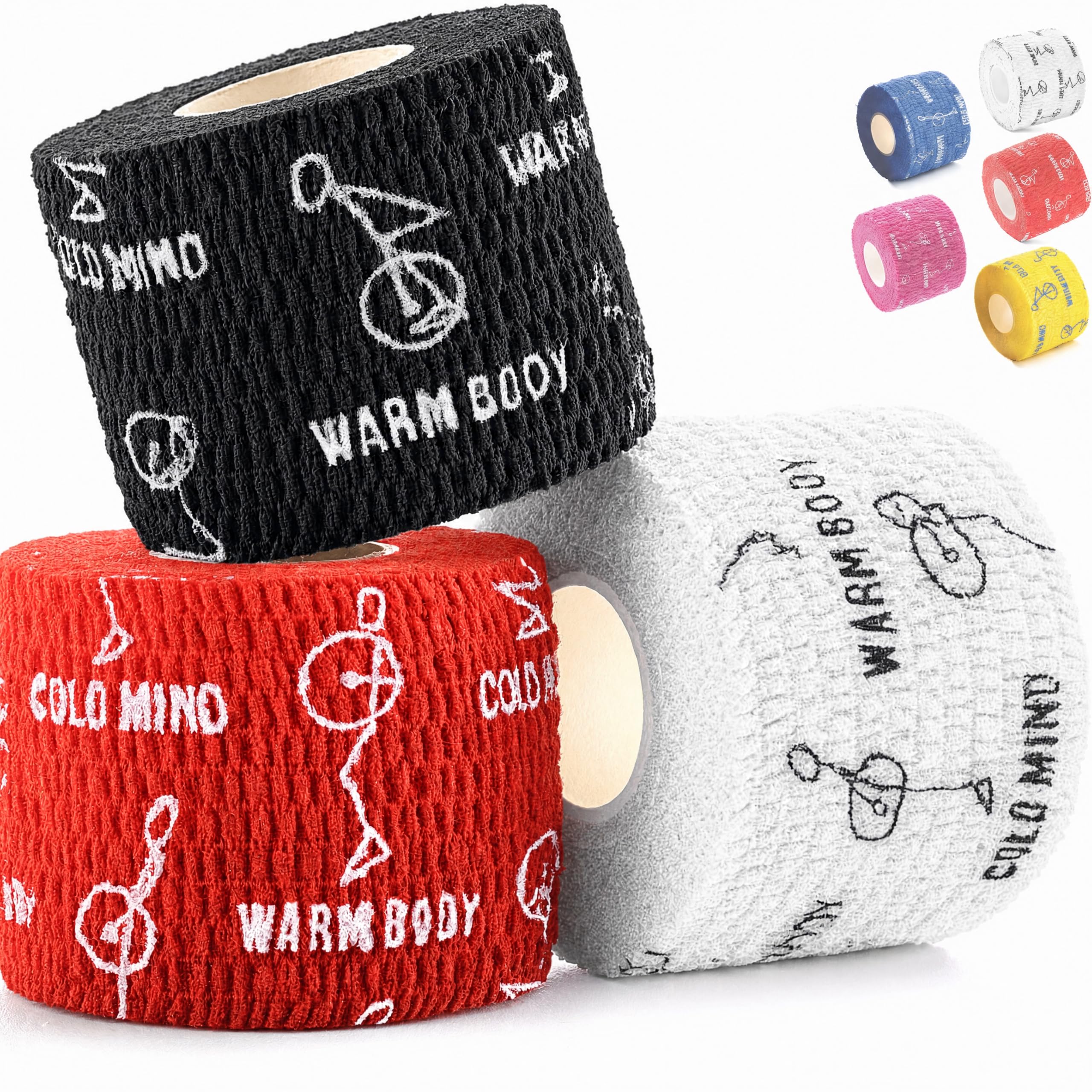 WARM BODY COLD MIND Weight Lifting Thumb Tape - Hook Grip Tape for Crossfit, Wei