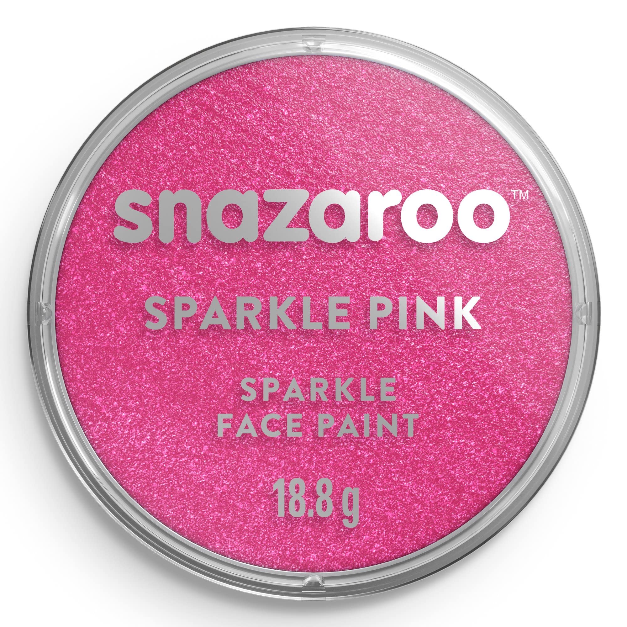 Snazaroo - Face and Body Paint - 18ml - Glitter Pink - Fancy Dress Face Paint - 