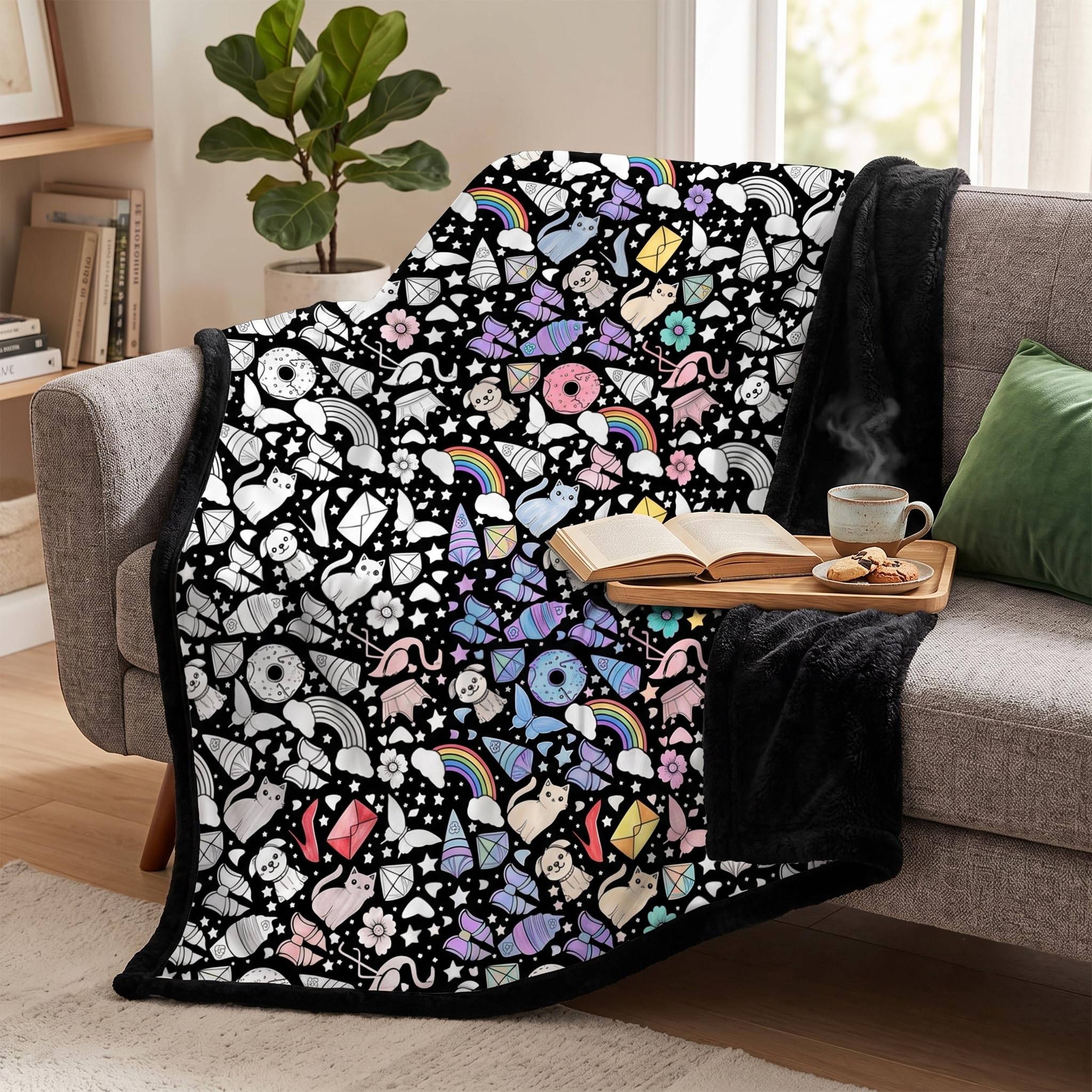 DIY Coloring Blanket Kit With 24 Markers Sherpa Craft Blanket For Kids | Color Y