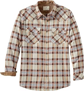 Legendary Whitetails Men's Shotgun Western Flannel Shirt with Button Down (Pack of 1)