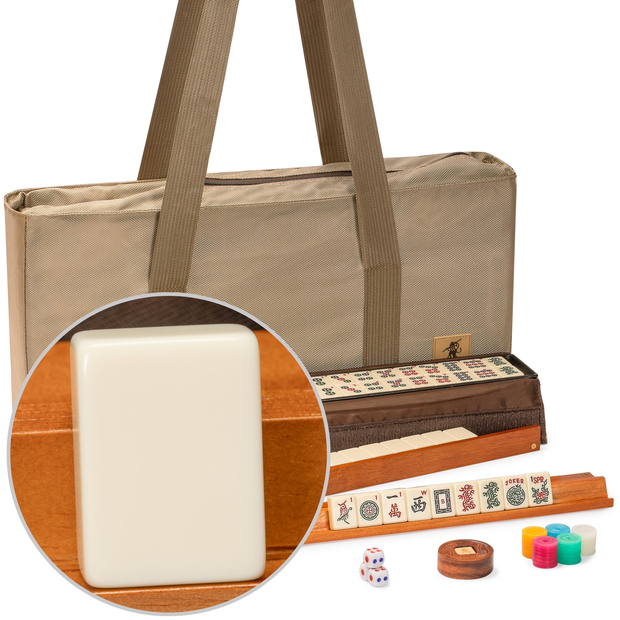YMI Mojave American Mahjong Set, Medium Tiles | American Mahjong set, 166 ivory-