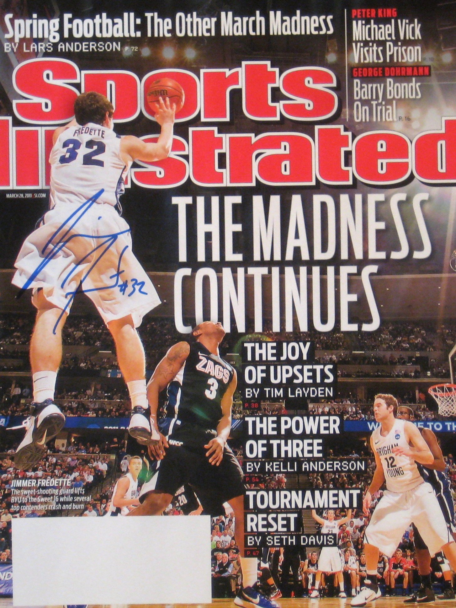 Fredette, Jimmer 3/28/11 autographed magazine