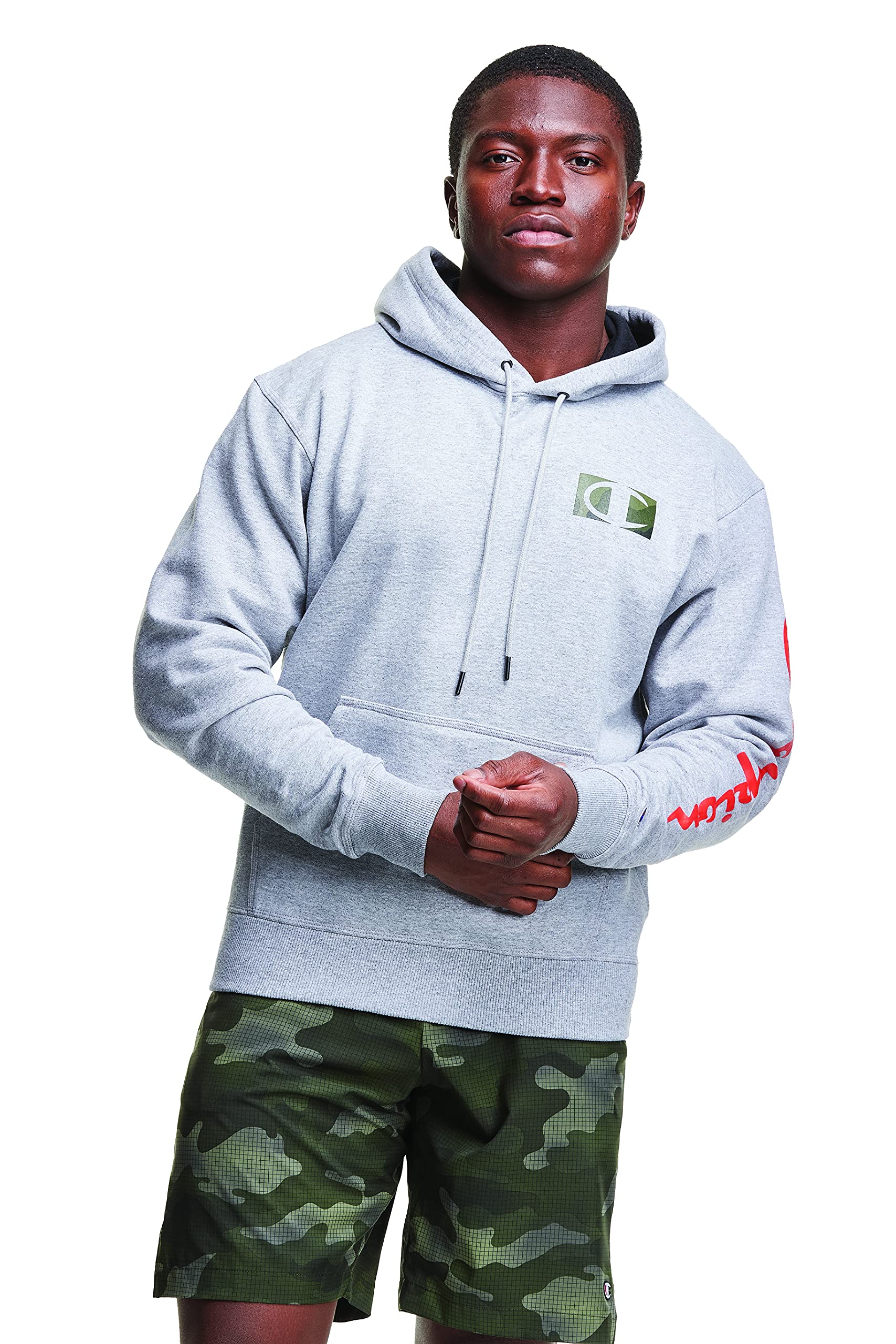 Champion Powerblend Graphic Men's Hooded Sweatshirt