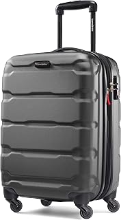 Samsonite Omni PC Hardside Expandable Luggage with Spinner Wheels, Black, Carry-On 20-Inch