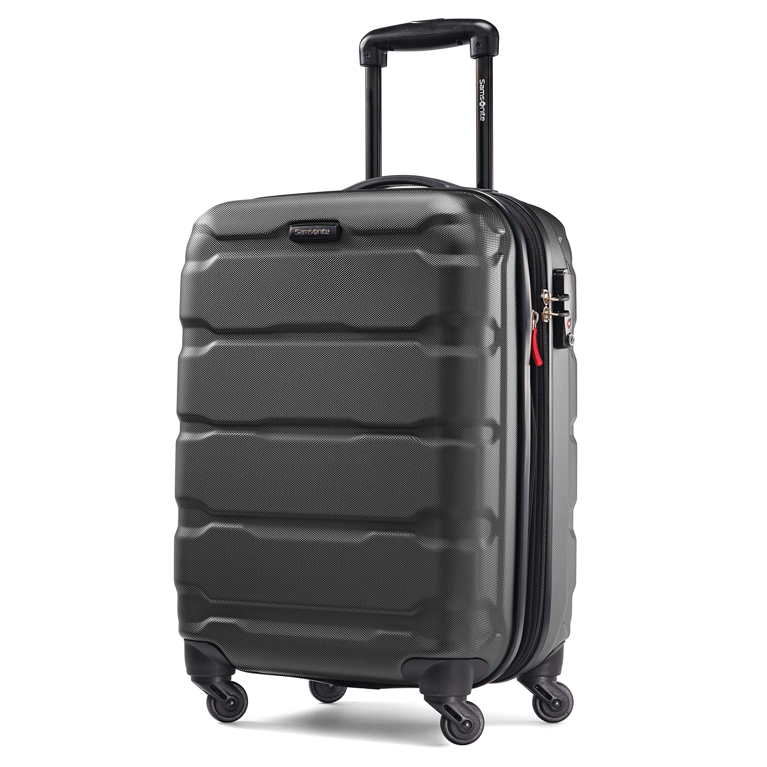 Samsonite Omni PC Hardside Expandable Luggage with Spinner Wheels, Black, Carry-