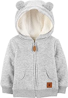 Simple Joys by Carter's Baby Hooded Sweater Jacket with Sherpa Lining