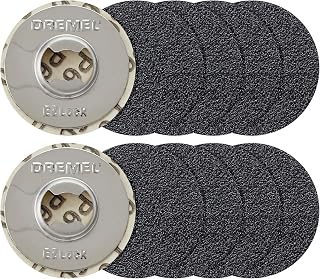 Dremel SD60-PGK EZ Lock Pet Nail Grooming Sanding Discs | 10 Pieces, 60-Grit Sanding Discs, Fits Dremel EZ Lock Mandrel for fast accessory changes, Ideal for pet nail trimming