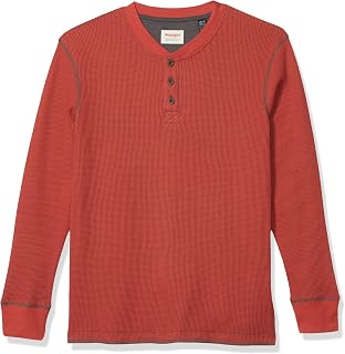 Wrangler Authentic Men's Long Sleeve Waffle Henley Neck Shirt