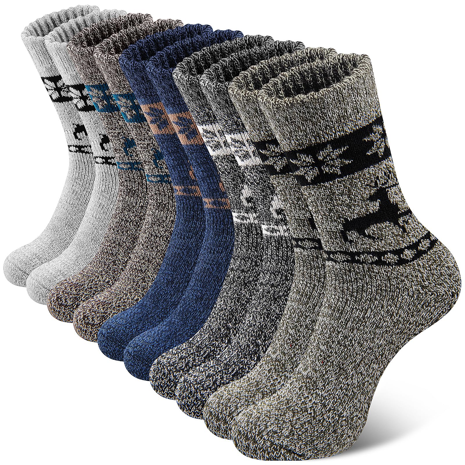 SIMIYA Merino Wool Socks for Men, Winter Thick Hiking Socks