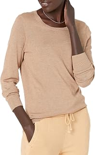 Amazon Essentials Women's Long Sleeve Lightweight Box Neck Sweater (Available in Plus Size)