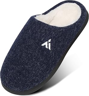 Mishansha Herren Damen Winter Hausschuhe Memory Foam Pantoffeln Home rutschfeste Slippers GR.36-49