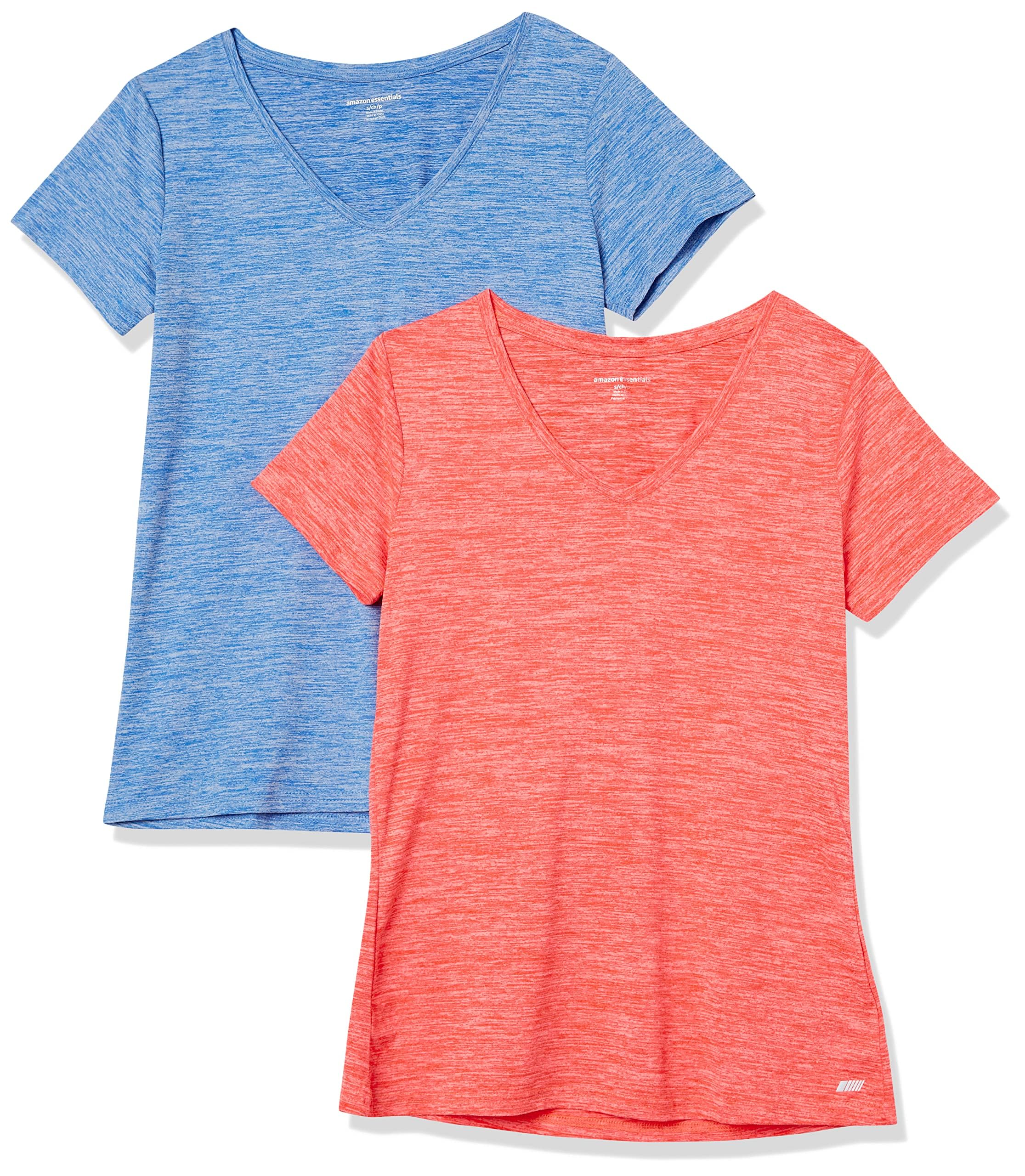 Amazon Essentials Women's Active Quick-Dry Tech-Stretch Short-Sleeve Sports, Gym