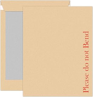 20Pcs A4 Envelopes Self-Seal iSOUL 324mm x 229mm A4 C4 Manilla Hard Board Backed Envelopes Do Not Bend Envelope