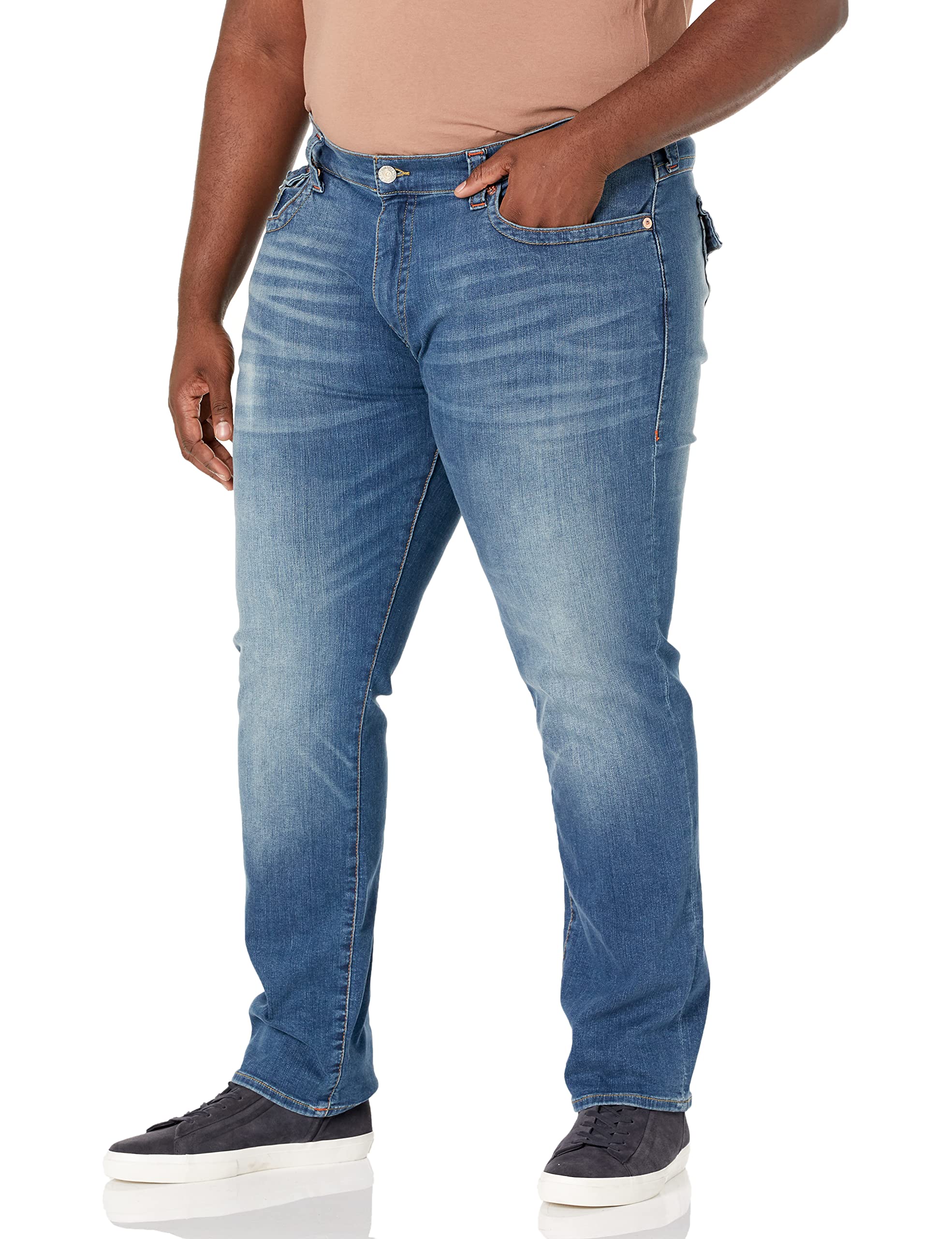 True Religion Men's Ricky Flap 34 Inseam Jeans