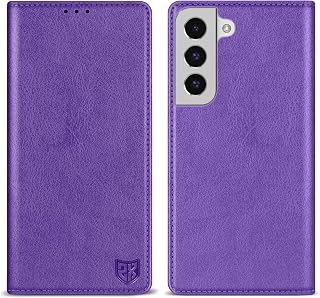 ZZXX for Galaxy S22 Plus Wallet Case Strong Magnetic 6.6 inch,Purple