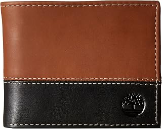 Timberland Men's Hunter Colorblocked Passcase, Black/Brown, One Size