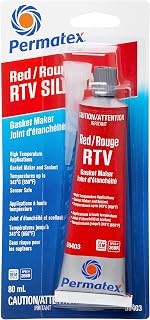Permatex 59403 Red High Temperature RTV Gasket Maker 26BR, 80ml