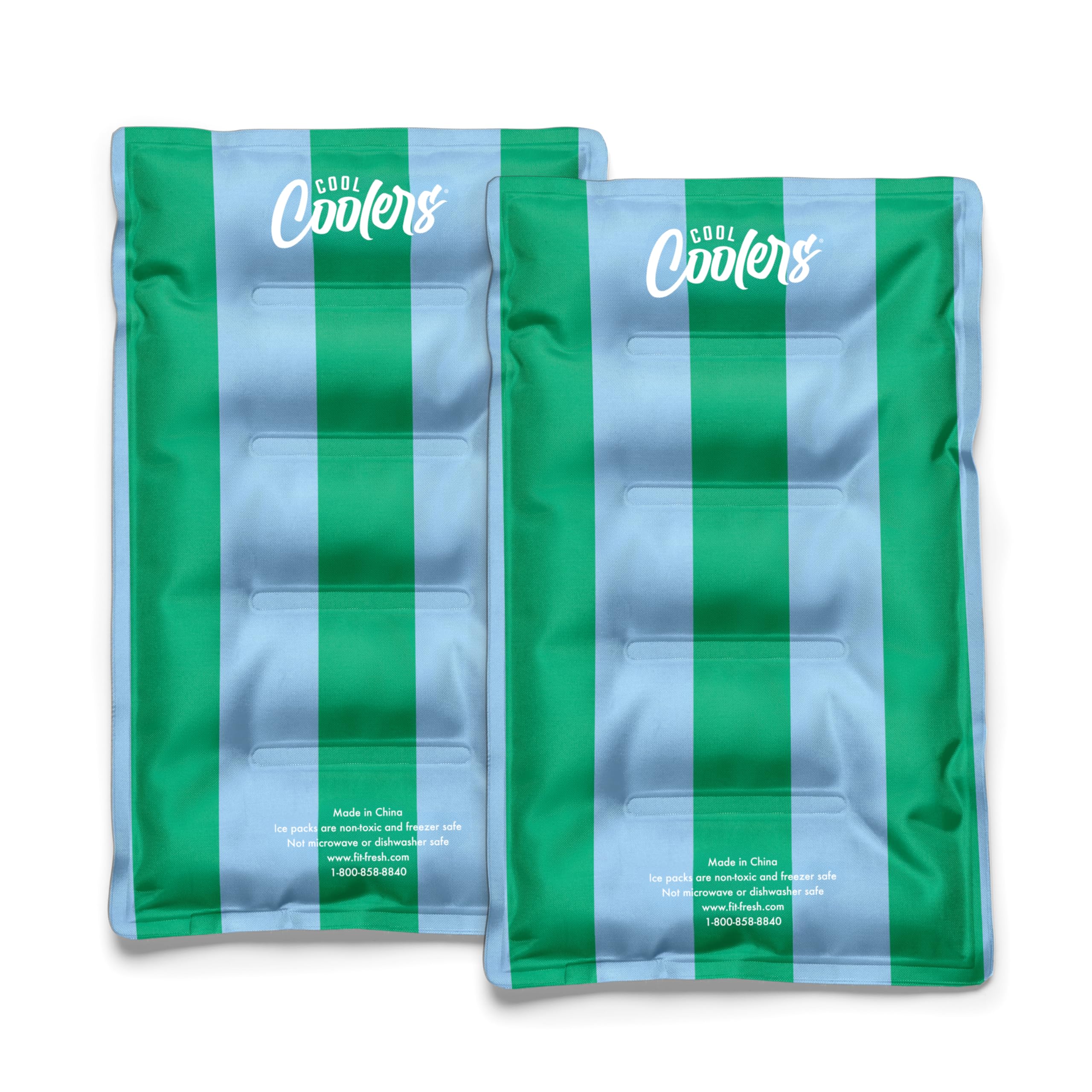 Cool Coolers by Fit & Fresh XL Soft Ice Packs for Coolers & Lunch Bags, 2pk | Lo