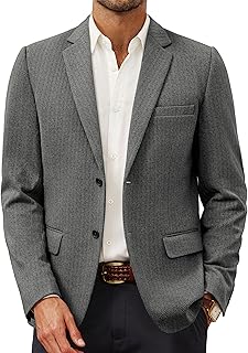 PJ PAUL JONES Men's Casual Knit Sport Coat Lightweight Blazer Jacket