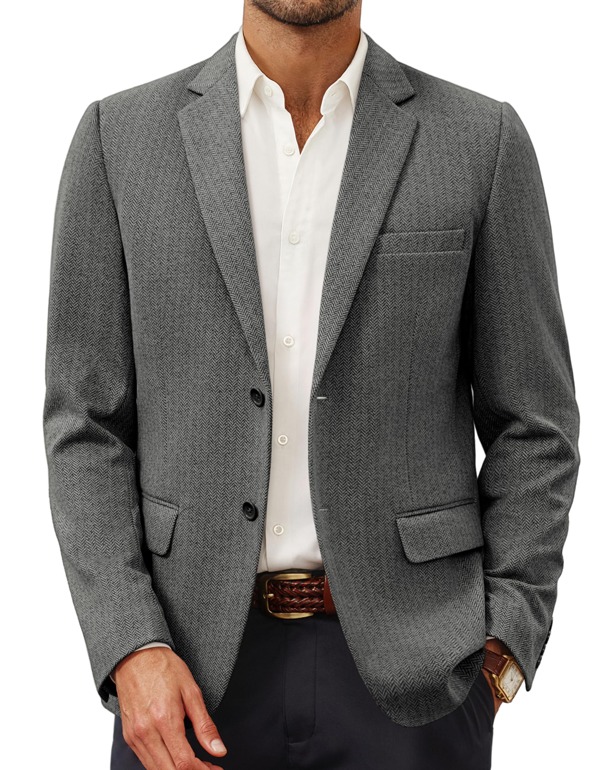 PJ PAUL JONES Men's Casual Knit Sport Coat Lightweight Blazer Jacket