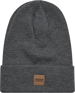 Urban Classics Unisex Synthetic Leatherpatch Long Beanie Beanie Hat