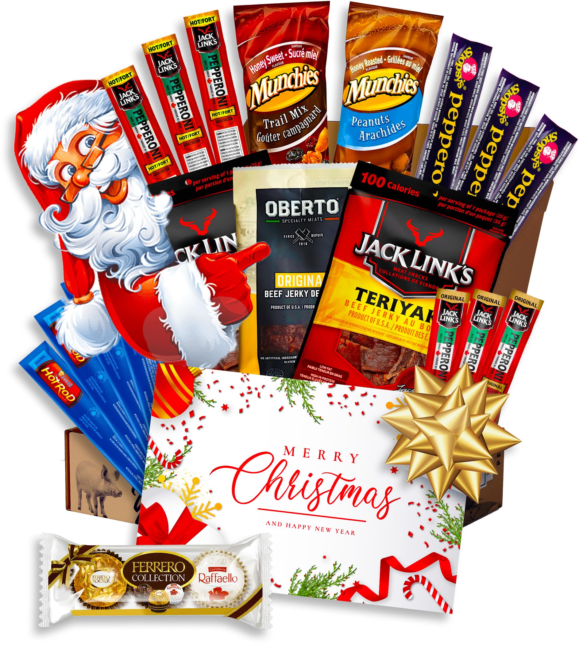 Unique Christmas Gifts for Men Stocking stuffers filled with meat - Mens Gift Id