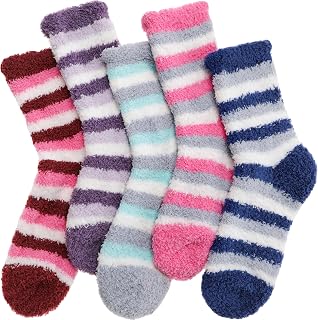 Anlisim Fuzzy Socks for Women, Soft Thick Winter Warm Fleece Slipper Socks