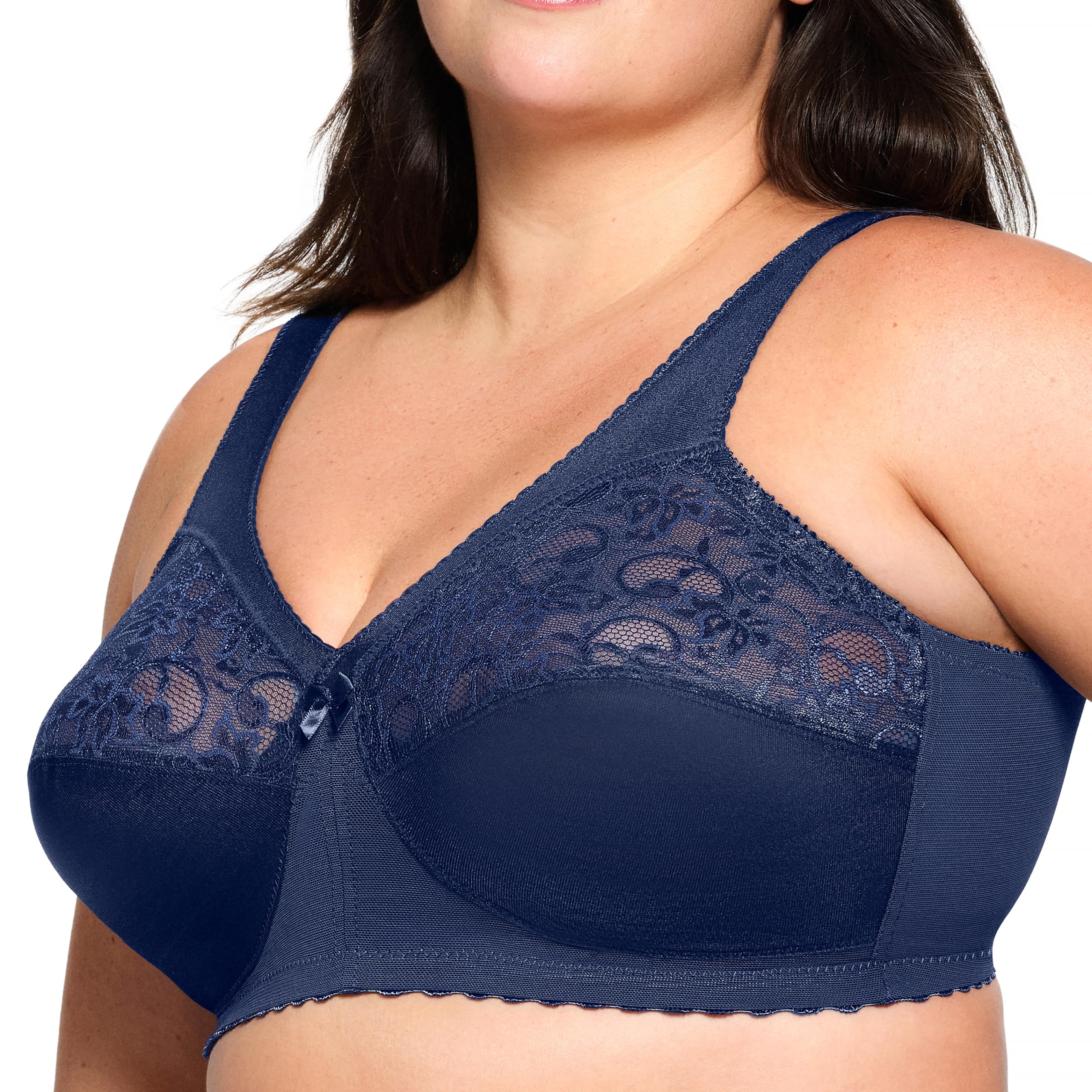 Glamorise Women's MagicLift Underwired Support Bra Plus Size No.1000