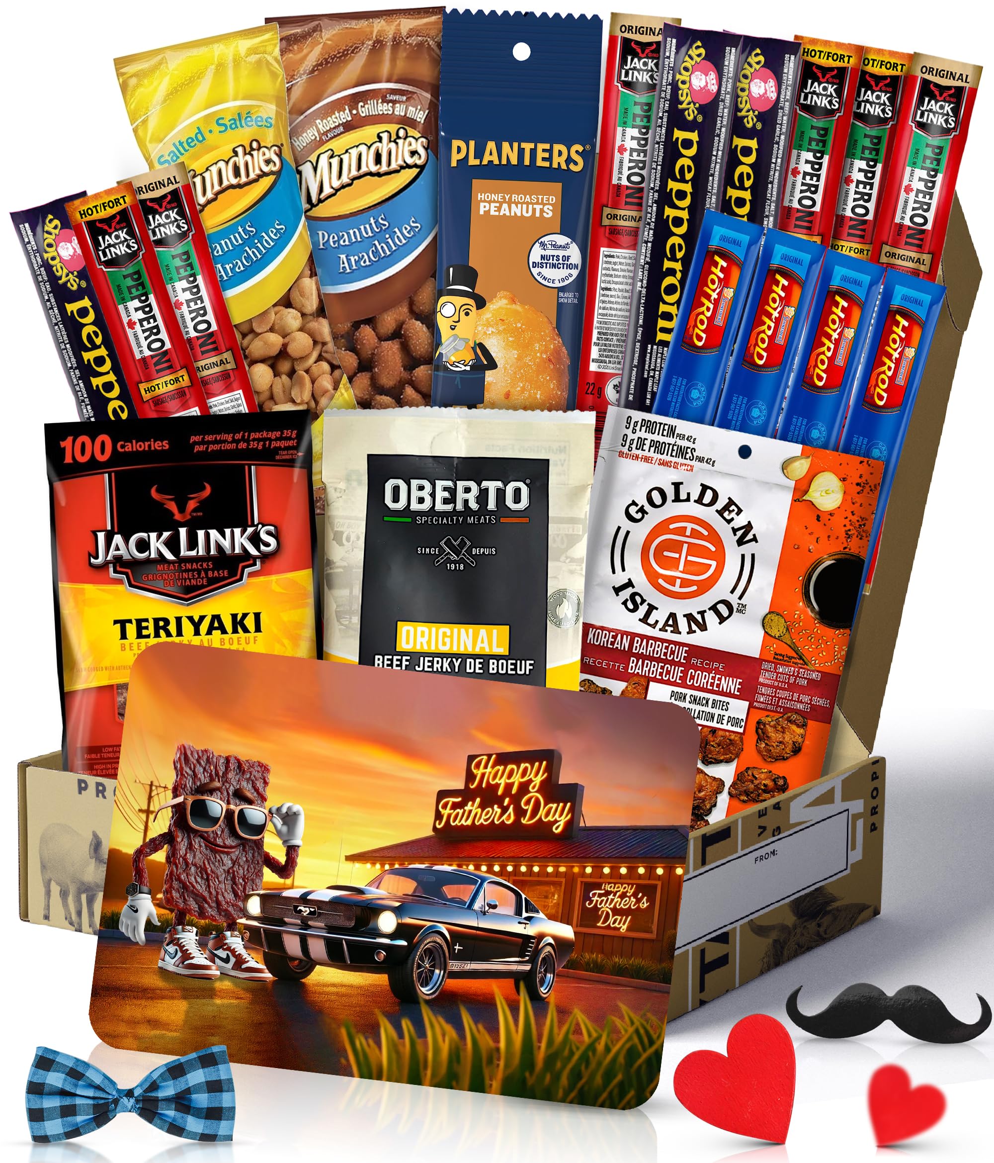 Fathers Day Gift Ideas for Dad Gifts From Daughter, Wife, Son - Beef Jerky and P