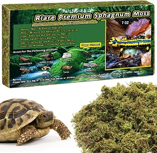 Riare Reptile Sphagnum Moss 200g, Natural Forest Substrate Bedding | Ideal Moist Habitat Liner for Snakes, Geckos, Turtles, Frogs, Lizards and Amphibians Terrariums, Helps Maintain Humidity