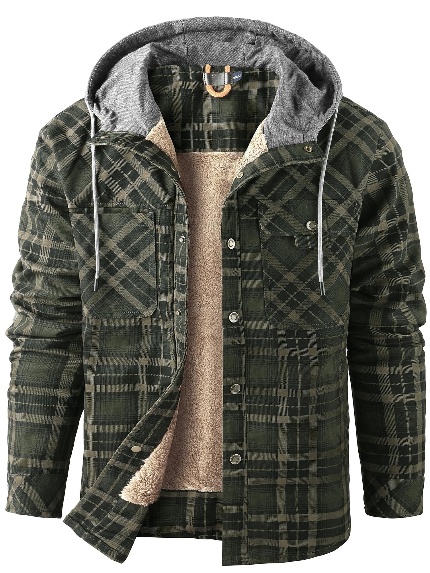 Mr.Stream Woodman Men's Hooded Shirt Plaid