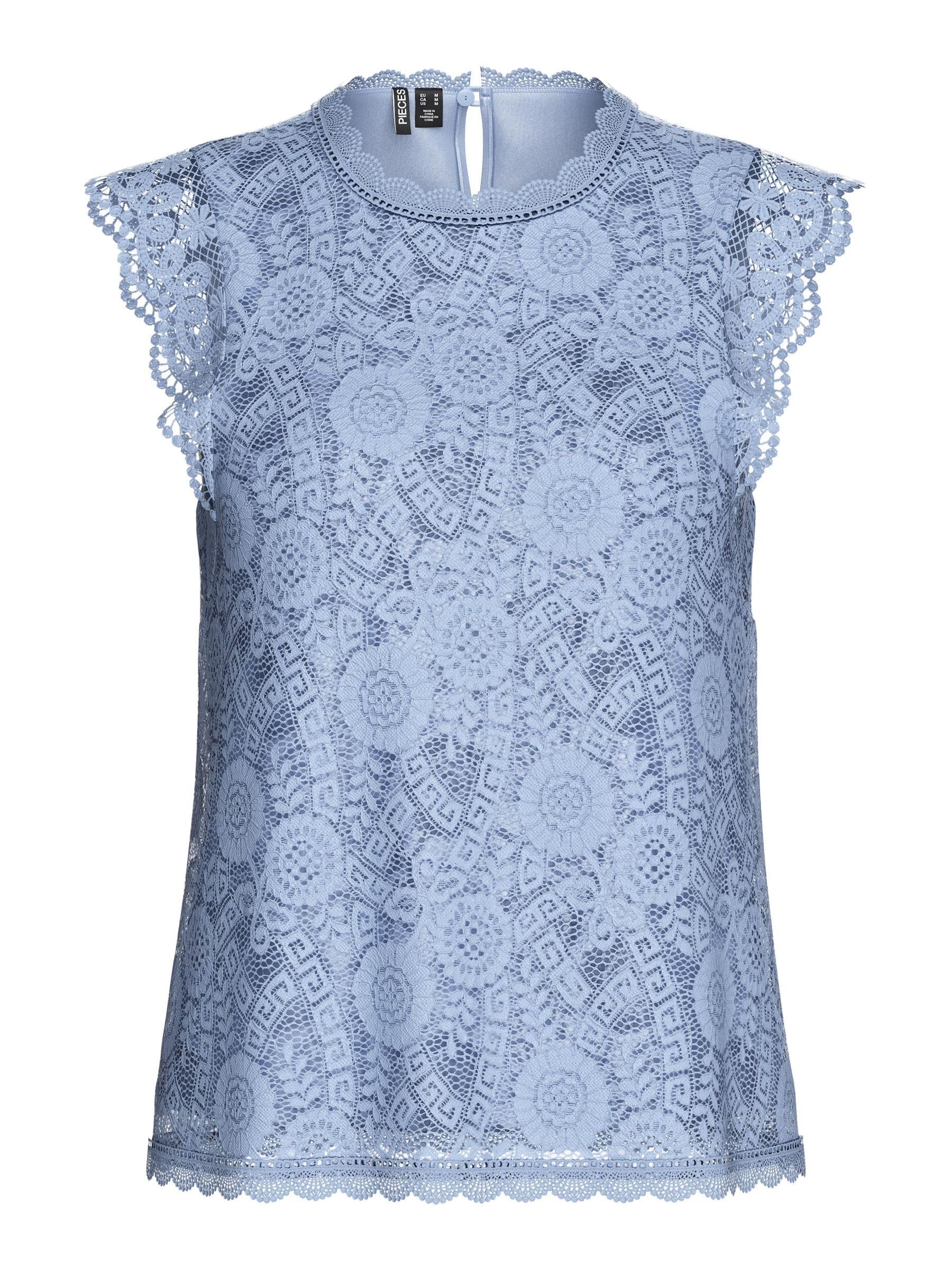 PIECES Sleeveless Top PCOLLINE Lace