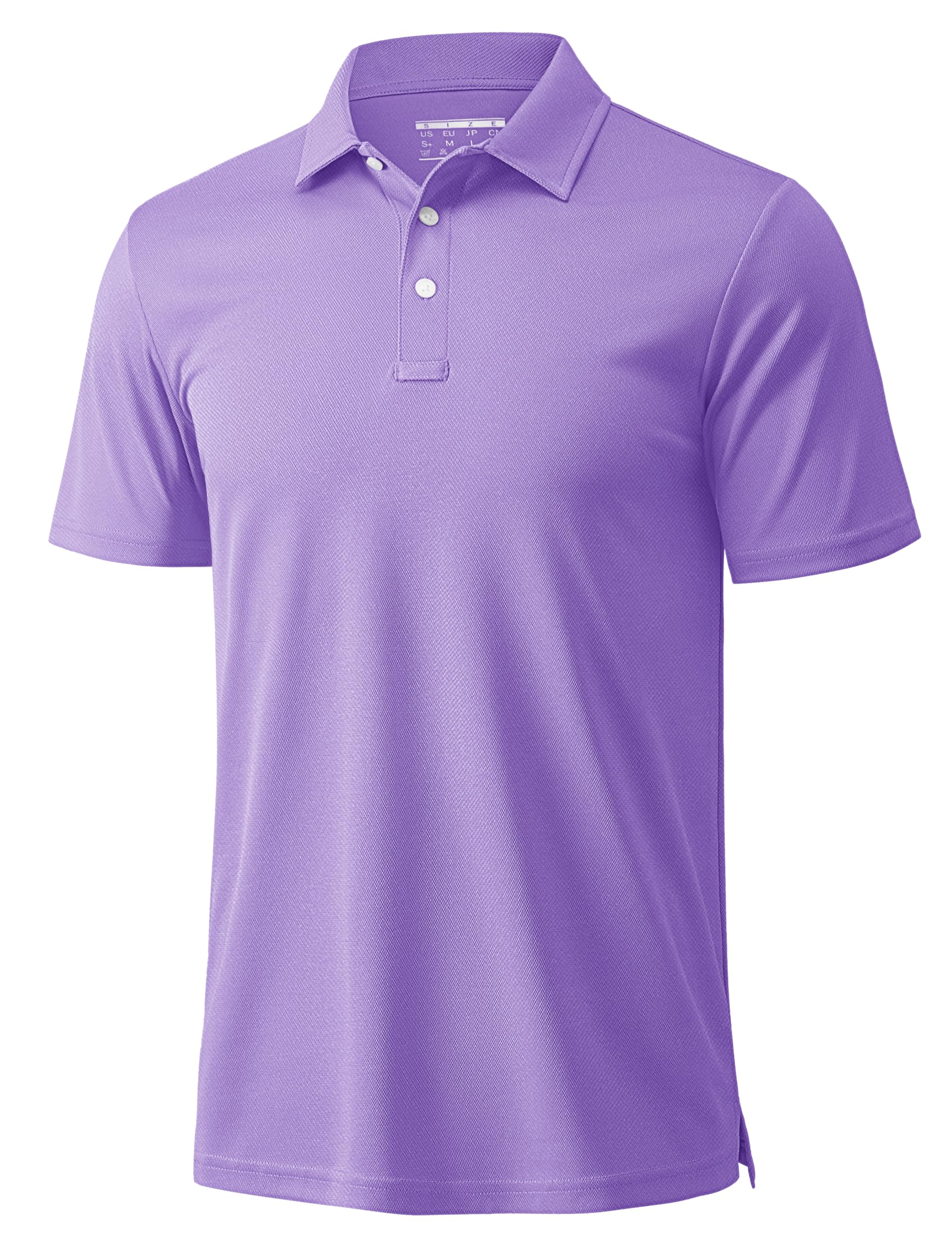 MAGCOMSEN Men's Polo Shirts 3 Buttons Casual Work T Shirts Quick Dry Short Sleev