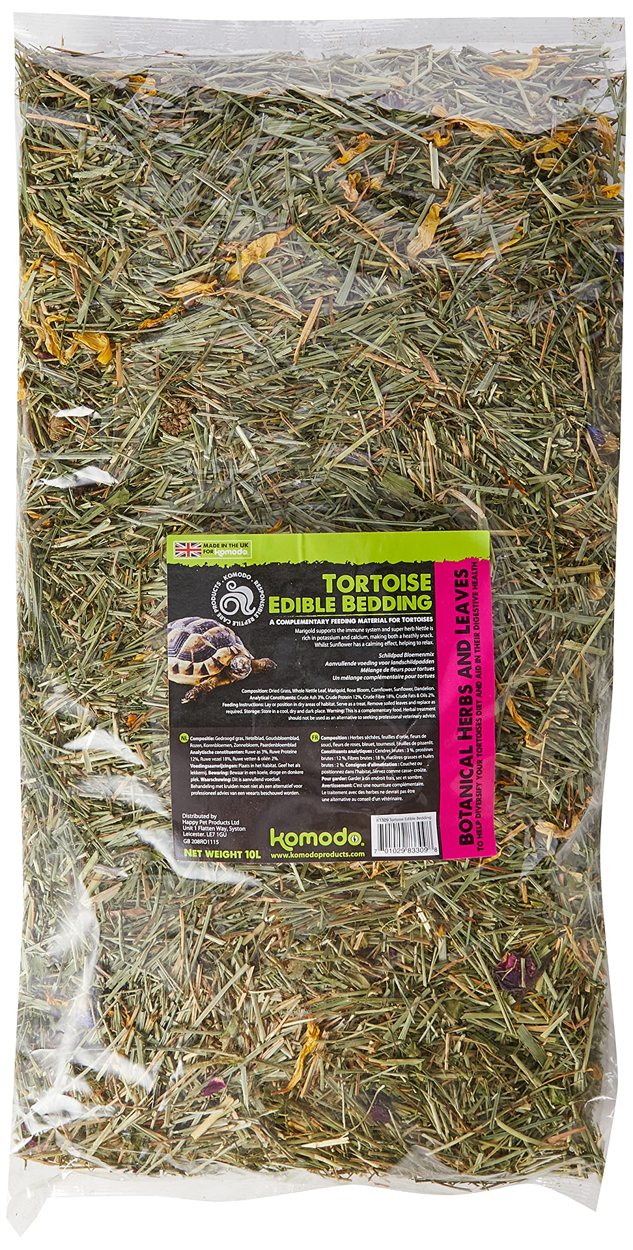 Komodo Tortoise Edible Bedding 10L, by Komodo,,, | Bedding that is edible – Suit