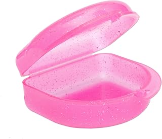 Glitter Gum Shield Case - Mouthguard Box for Ortho Retainers, Sports Dental Appliances, Dentures & More