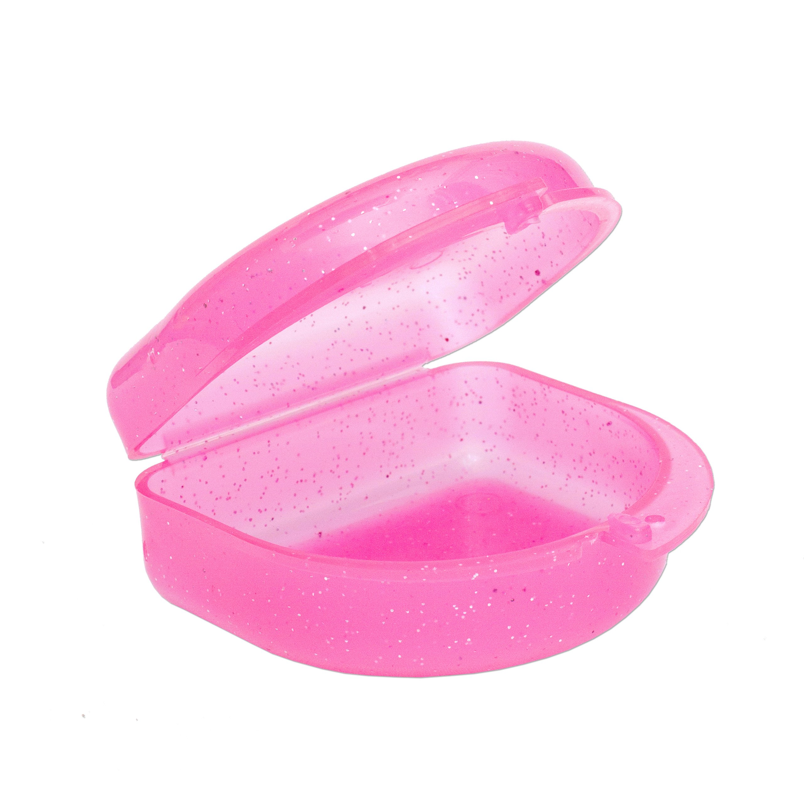 Glitter Gum Shield Case - Mouthguard Box for Ortho Retainers, Sports Dental Appl