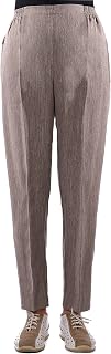 Seniorenmode24 Women's Senior Trousers Slip-On Trousers with Elastic Band, Short Size, Ideal for Grandmas in Need of Care, Easy to Put on and Super Easy to Clean