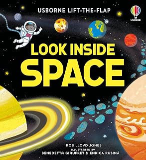Usborne Look Inside Space: An Interactive Lift-the-Flap Introduction to Galaxies, Stars and the Moon for Young Children