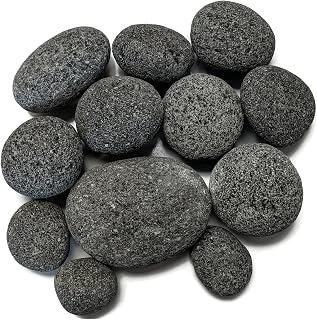 Midwest Hearth Tumbled Lava Rocks for Fire Pits, X-Large (3-5 in), 10 Lbs