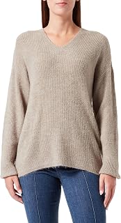 VMCREWLEFILE Knitted Sweater V Neck Long Sleeves Knit Sweater