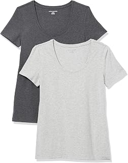 Amazon Essentials Women's Classic Fit Short Sleeve Round Neck T-Shirt (Available in Plus Size)