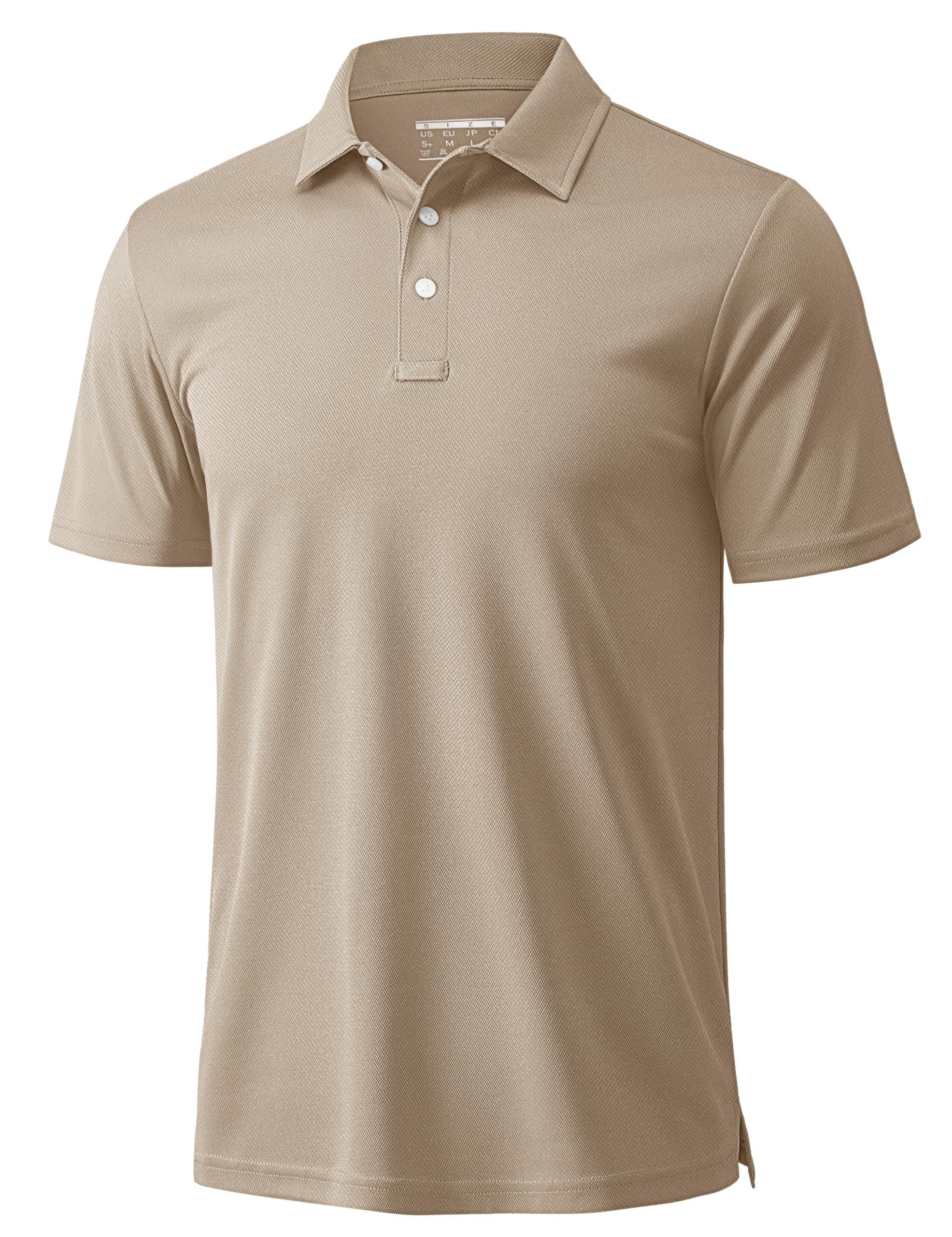 MAGCOMSEN Men's Polo Shirts 3 Buttons Casual Work T Shirts Quick Dry Short Sleev