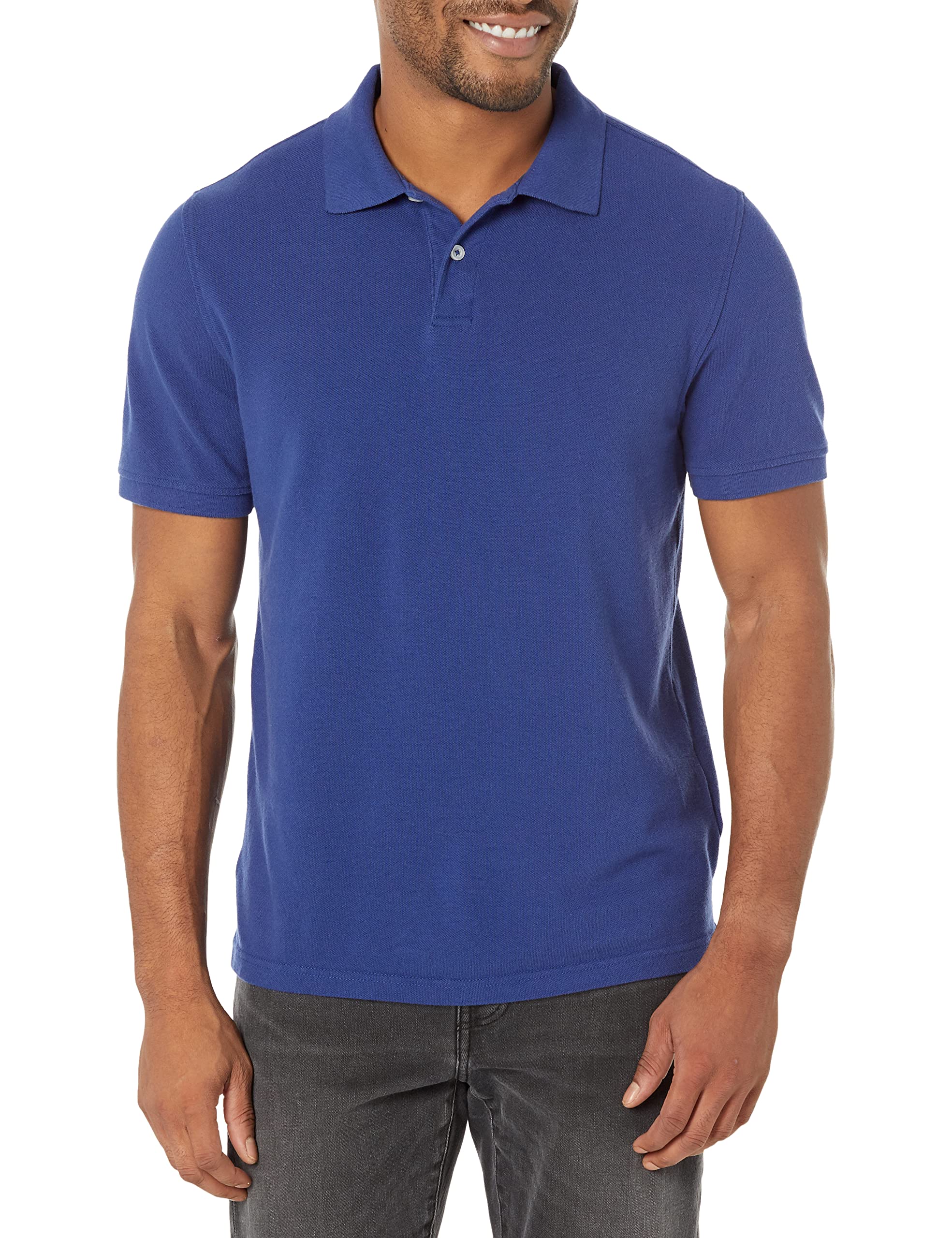 Amazon Essentials Men's Slim Fit Cotton Pique Polo Shirt
