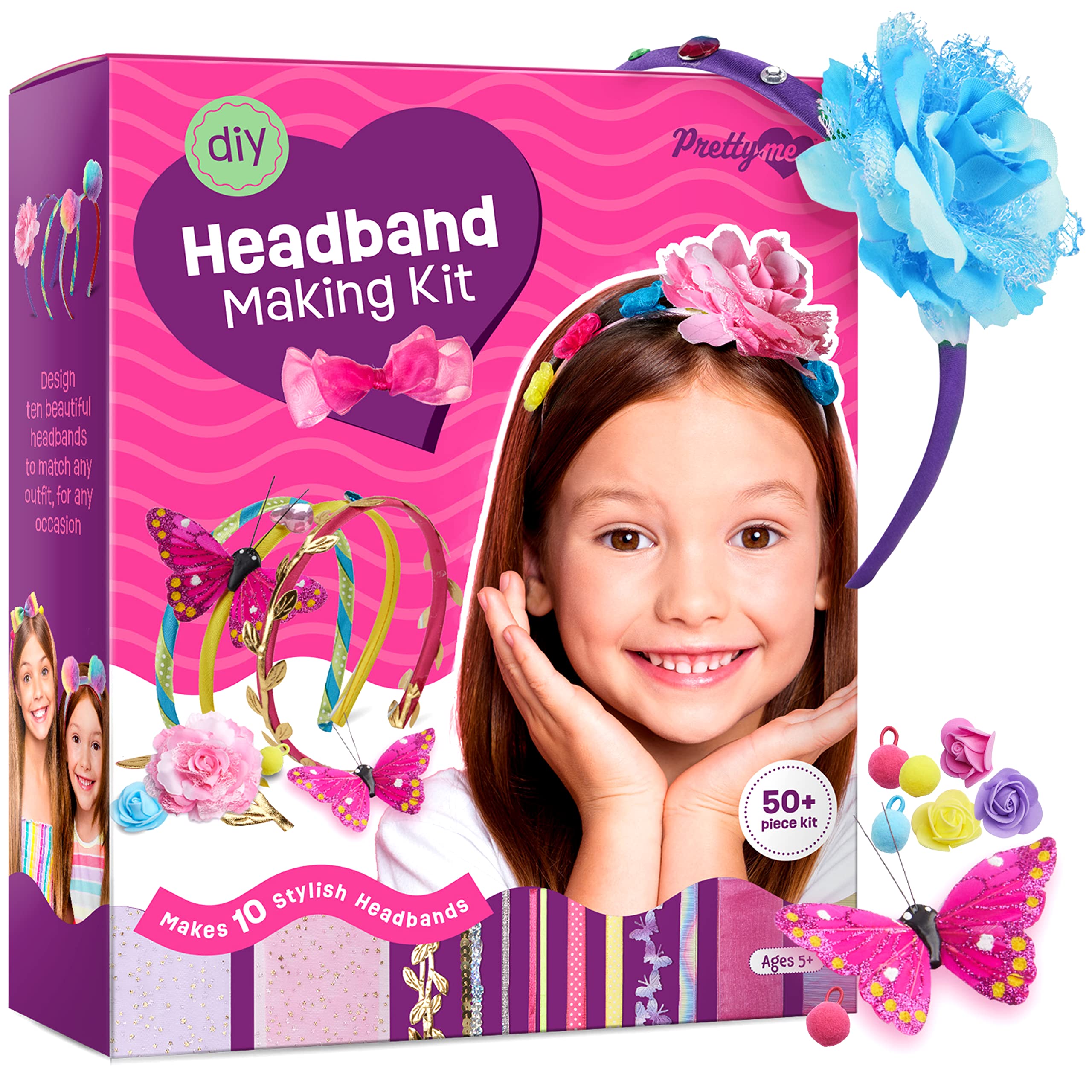 Pretty Me Headband Making Kit for Girls - Arts & Crafts Easter Gift - Make Your 