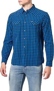 Wrangler - Men's Shirt - Regular Cut - 27Mw - Dark Stone