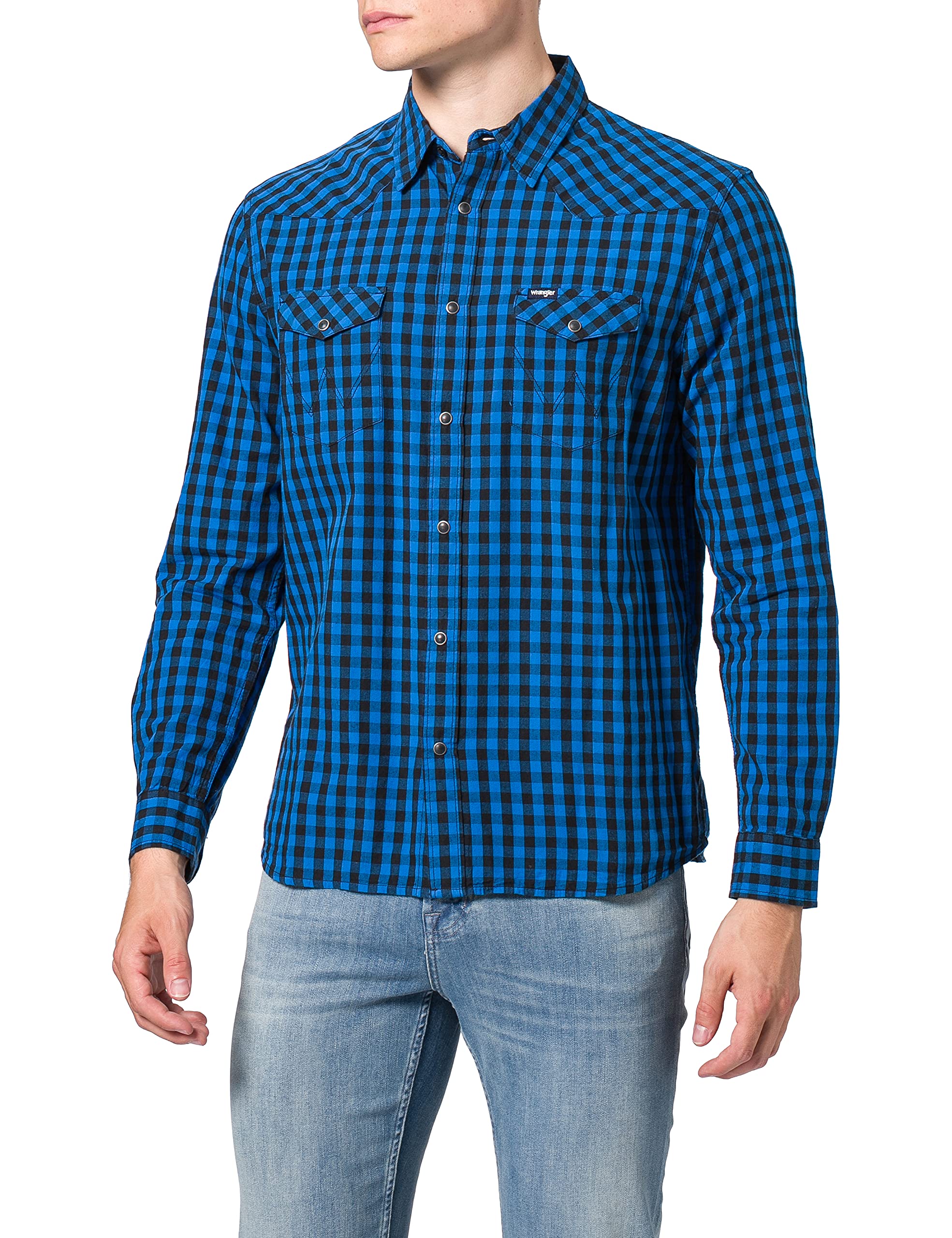 Wrangler - Men's Shirt - Regular Cut - 27Mw - Dark Stone