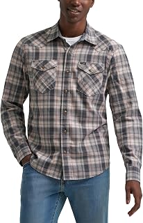 Wrangler Men's Iconic Regular Fit Snap Shirt