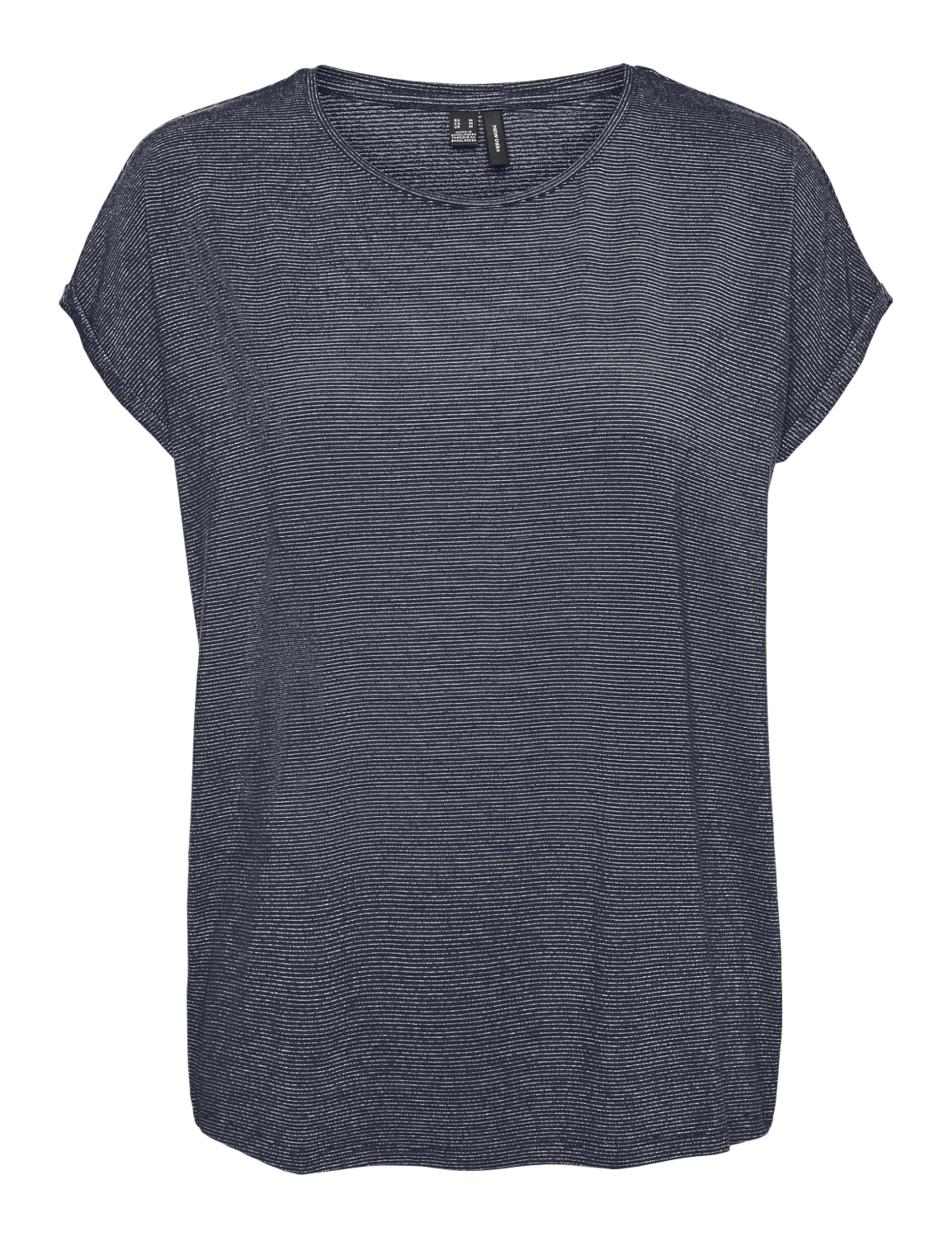 VERO MODA Vmlava Glitter SS Top Stripe Ga Jrs Noos para Mujer